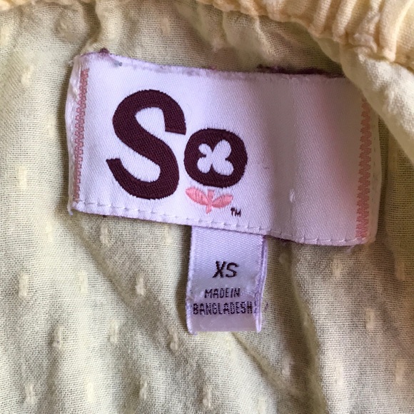 SO light yellow summer tank top - Picture 3 of 3